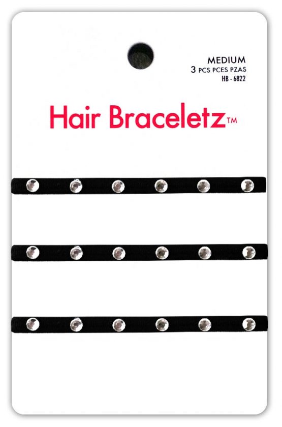 Black Hair Bracelet Medium